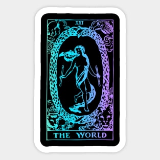 The World Tarot Card Sticker